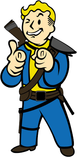 Vault Boy with Rifle